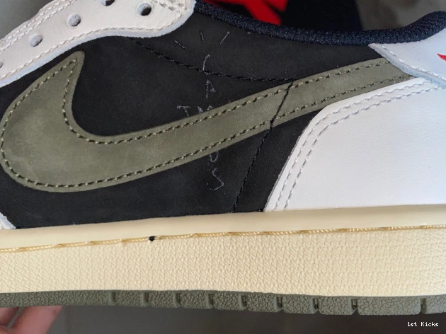 OG 1 Air DZ4137-106 WMNS Olive Jordan x Scott Low Travis 0520